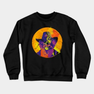 Grinning Undead Cowboy Crewneck Sweatshirt